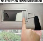 Picture of Black Magnetic Leather Car Visor Sunglasses Holder – Universal Eyeglass Hanger Clip for Car Sun Visor – Premium Car Visor Accessories for Men & Women