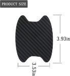 Picture of 4PCS Universal Carbon Fiber Door Handle Protective Film – Anti-Scratch Paint Protection Stickers for Car Handle Bowl, Black – Fits Most Vehicles