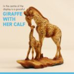 Picture of Graceful Giraffe and Calf Figurine – Wildlife Resin Ornament for Home Decor & Animal Lover Gifts