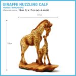 Picture of Graceful Giraffe and Calf Figurine – Wildlife Resin Ornament for Home Decor & Animal Lover Gifts