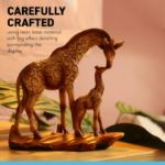 Picture of Graceful Giraffe and Calf Figurine – Wildlife Resin Ornament for Home Decor & Animal Lover Gifts