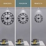 Picture of Vintage 24-Inch Large Silent Wall Clock – Non-Ticking Roman Numerals Clock for Living Room, Bedroom, Office & Kitchen Decor