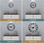 Picture of Vintage 24-Inch Large Silent Wall Clock – Non-Ticking Roman Numerals Clock for Living Room, Bedroom, Office & Kitchen Decor