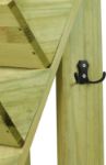Picture of Woodside 5 Tier Wooden Garden Planter – Decorative Pine Flower & Herb Stand for Outdoor Plants with Tool Hooks and Drainage