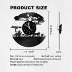 Picture of LED Vinyl Record Wall Clock – Lion King Design with Remote Control, 7-Color Night Light for Bedroom, Living Room, Home Decor & Gifts