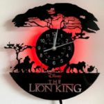 Picture of LED Vinyl Record Wall Clock – Lion King Design with Remote Control, 7-Color Night Light for Bedroom, Living Room, Home Decor & Gifts