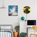 Picture of LED Vinyl Record Wall Clock – Lion King Design with Remote Control, 7-Color Night Light for Bedroom, Living Room, Home Decor & Gifts