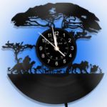 Picture of LED Vinyl Record Wall Clock – Lion King Design with Remote Control, 7-Color Night Light for Bedroom, Living Room, Home Decor & Gifts