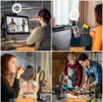 Picture of 5" LED Desk Ring Light with Stand for Laptop & Monitor – Zoom Video Conference Lighting with Phone Holder for Video Calls, Makeup, Webcam, Selfies