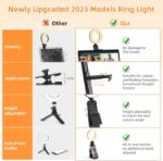 Picture of 5" LED Desk Ring Light with Stand for Laptop & Monitor – Zoom Video Conference Lighting with Phone Holder for Video Calls, Makeup, Webcam, Selfies