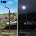 Picture of N Gauge Layout Lighting Solution - 5 Pcs Model Railway Lights for Scenic & Realistic Train Track Lighting