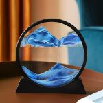 Picture of 7-Inch 3D Sand Art – Rotating Deep Sea Motion Decor for Relaxation & Focus (Blue)