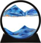 Picture of 7-Inch 3D Sand Art – Rotating Deep Sea Motion Decor for Relaxation & Focus (Blue)