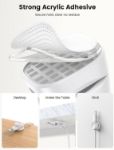 Picture of Spring Cable Holder Clips – No-Residue Wire Organizer for Desk, Wall, Car, Office & Home | Cord Management Clips for USB, HDMI, Charger Cables – White (Pack of X)