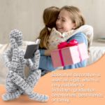 Picture of Abstract Woman Thinker Bookworm Sculpture – Reading Figurine Statue for Bookshelf & Living Room Decor (A)