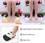 Picture of Ergonomic Foot Rest Cushion with Massage Dots – Foot Stool Under Desk with Washable Cover & Handle for Office, Home, Travel – Footrest for Back, Leg & Knee Pain Relief