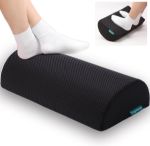Picture of Ergonomic Foot Rest Cushion with Massage Dots – Foot Stool Under Desk with Washable Cover & Handle for Office, Home, Travel – Footrest for Back, Leg & Knee Pain Relief