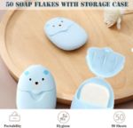 Picture of Travel Soap Sheets – Portable Disposable Soap Flakes for Hand Washing | Foaming Hand Soap for Camping, Hiking, Travel & Outdoor Use | Eco-Friendly Cleaning Essentials in Compact Case
