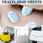 Picture of Travel Soap Sheets – Portable Disposable Soap Flakes for Hand Washing | Foaming Hand Soap for Camping, Hiking, Travel & Outdoor Use | Eco-Friendly Cleaning Essentials in Compact Case