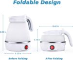Picture of Foldable Electric Kettle for Travel | Mini Portable Silicone Kettle for Camping, Hiking, Tea & Coffee – 600ml, BPA-Free, Fast Boil