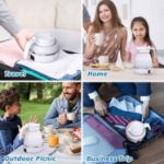 Picture of Foldable Electric Kettle for Travel | Mini Portable Silicone Kettle for Camping, Hiking, Tea & Coffee – 600ml, BPA-Free, Fast Boil