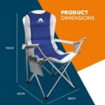Picture of 2 Pack Foldable Outdoor Camping Chairs – Padded, Lightweight, Waterproof with Cup Holder & Side Pockets, 120kg Capacity – Ideal for Camping, Fishing, Picnic & Travel