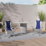 Picture of 2 Pack Foldable Outdoor Camping Chairs – Padded, Lightweight, Waterproof with Cup Holder & Side Pockets, 120kg Capacity – Ideal for Camping, Fishing, Picnic & Travel