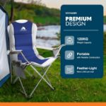 Picture of 2 Pack Foldable Outdoor Camping Chairs – Padded, Lightweight, Waterproof with Cup Holder & Side Pockets, 120kg Capacity – Ideal for Camping, Fishing, Picnic & Travel