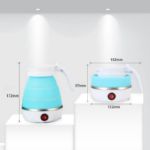 Picture of Mini Foldable Electric Kettle – Collapsible Portable Travel Kettle for Home, Camping & Road Trips (Blue)