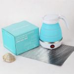 Picture of Mini Foldable Electric Kettle – Collapsible Portable Travel Kettle for Home, Camping & Road Trips (Blue)