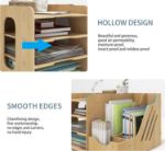 Picture of PUNCIA 4-Tier Wooden Desk Organizer – A4 Paper Sorter, Document & Mail Rack, Office Stationery Holder