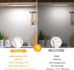 Picture of Rechargeable Under Cabinet Kitchen Lights – 3 Color Dimmable 52 LED Motion Sensor, USB-C, 31cm (2 Pack)