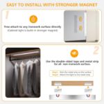Picture of Rechargeable Under Cabinet Kitchen Lights – 3 Color Dimmable 52 LED Motion Sensor, USB-C, 31cm (2 Pack)
