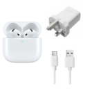 Picture of AirPods (4th Generation) – Wireless with Active Noise Cancellation, Adaptive Audio, H2 Chip, and USB-C Charging Case